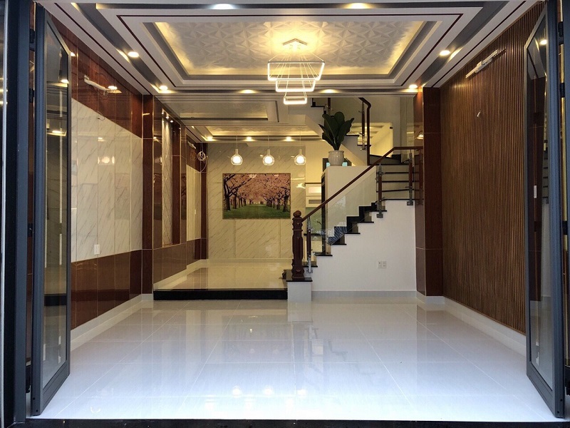 PVC giả đá thi công Phòng khách & Showroom