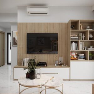 Tủ kệ tivi Cần Thơ kết hợp kệ sách