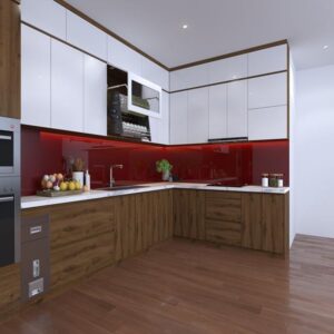 Tủ bếp Cần Thơ - Mẫu tủ bếp chữ L 08