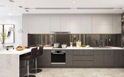Nhận thi công tủ bếp Acrylic tại Vĩnh Long: Sang trọng, hiện đại