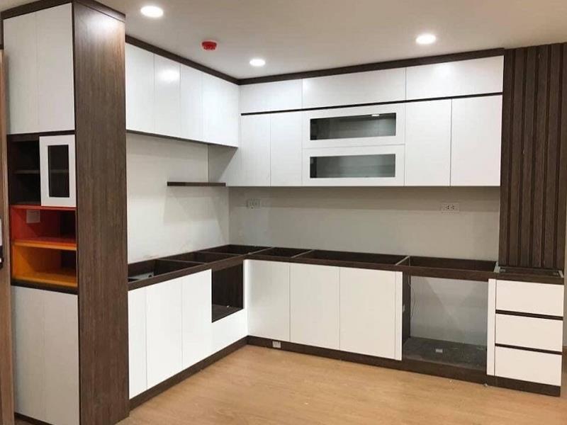 tủ bếp mfc cánh acrylic